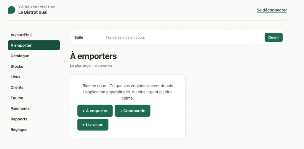 Rapports d'exploitation RestaurantOS